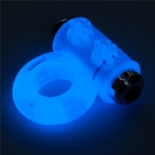 Голубое, светящееся в темноте эрекционное виброкольцо Lumino Play Vibrating Penis Ring - Lovetoy - в Улан-Удэ купить с доставкой