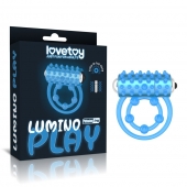 Голубое, светящееся в темноте виброкольцо Lumino Play Vibrating Penis Ring - Lovetoy - в Улан-Удэ купить с доставкой