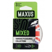 Презервативы в пластиковом кейсе MAXUS AIR Mixed - 3 шт. - Maxus - купить с доставкой в Улан-Удэ