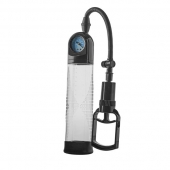 Прозрачная вакуумная помпа с манометром Deluxe Penis Pump - Dream Toys - в Улан-Удэ купить с доставкой