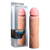 Телесная фаллическая насадка на пенис Magnum Xtender - 23 см. - Blush Novelties - в Улан-Удэ купить с доставкой
