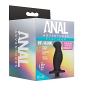 Черный анальный вибромассажёр Silicone Vibrating Prostate Massager 02 - 10,8 см. - Blush Novelties - в Улан-Удэ купить с доставкой