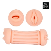 Двусторонний мастурбатор - ротик и вагина - Bior toys - в Улан-Удэ купить с доставкой