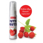 Гель-смазка Tutti-frutti с земляничным вкусом - 30 гр. - Биоритм - купить с доставкой в Улан-Удэ