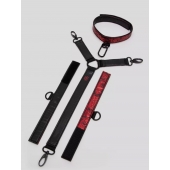 Ошейник с наручниками Reversible Faux Leather Collar and Wrist - Fifty Shades of Grey - купить с доставкой в Улан-Удэ