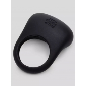Черное эрекционное виброкольцо Sensation Rechargeable Vibrating Love Ring - Fifty Shades of Grey - в Улан-Удэ купить с доставкой