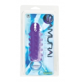Закрытая фиолетовая насадка с пупырышками SAMURAI PENIS SLEEVE PURPLE - 14,5 см. - NMC - в Улан-Удэ купить с доставкой