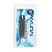 Дымчатая стимулирующая насадка с закрытой головкой SAMURAI PENIS SLEEVE BLACK - 14,5 см. - NMC - в Улан-Удэ купить с доставкой