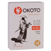 Ультратонкие презервативы OKOTO Ultra Thin - 3 шт. - Sitabella - купить с доставкой в Улан-Удэ