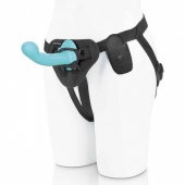 Голубая изогнутая насадка 6in Remote Control Ripple P-Spot G-Spot на черных трусиках - 16 см. - Pegasus - купить с доставкой в Улан-Удэ