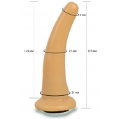 Телесная гладкая насадка Harness - 13,3 см. - LOVETOY (А-Полимер) - купить с доставкой в Улан-Удэ