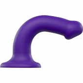 Фиолетовый фаллоимитатор-насадка Strap-On-Me Dildo Dual Density size M - 18 см. - Strap-on-me - купить с доставкой в Улан-Удэ
