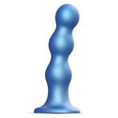 Голубая насадка Strap-On-Me Dildo Plug Balls size S - Strap-on-me - купить с доставкой в Улан-Удэ