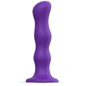 Фиолетовая насадка Strap-On-Me Dildo Geisha Balls size XL - Strap-on-me - купить с доставкой в Улан-Удэ