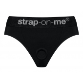 Черные трусики для насадок Heroine Lingerie Harness - size S - Strap-on-me - купить с доставкой в Улан-Удэ
