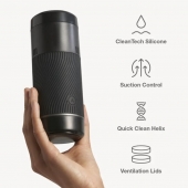 Черный мастурбатор с контролем всасывания Arcwave Pow Stroker - Arcwave - в Улан-Удэ купить с доставкой