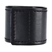 Хомут-утяжка для мошонки из искусственной кожи на липучке VELCRO BALL STRETCHER- 4 см. - BlueLine - в Улан-Удэ купить с доставкой