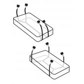 Фиксаторы для кровати WRAPAROUND MATTRESS RESTRAIN - Pipedream - купить с доставкой в Улан-Удэ