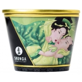 Массажная свеча Exotic Green Tea с ароматом зелёного чая - 170 мл. - Shunga - купить с доставкой в Улан-Удэ
