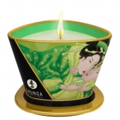 Массажная свеча Exotic Green Tea с ароматом зелёного чая - 170 мл. - Shunga - купить с доставкой в Улан-Удэ