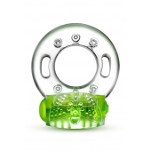 Зеленое эрекционное виброкольцо Arouser Vibrating C-Ring - Blush Novelties - в Улан-Удэ купить с доставкой