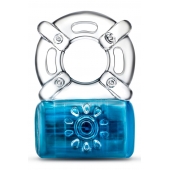 Синее эрекционное виброкольцо Pleaser Rechargeable C-Ring - Blush Novelties - в Улан-Удэ купить с доставкой
