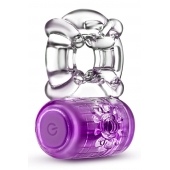 Фиолетовое эрекционное виброкольцо One Night Stand Vibrating C-Ring - Blush Novelties - в Улан-Удэ купить с доставкой