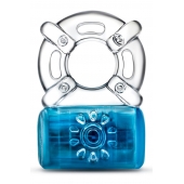 Синее эрекционное виброкольцо One Night Stand Vibrating C-Ring - Blush Novelties - в Улан-Удэ купить с доставкой
