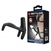 Черная вибронасадка на пенис Vibrating Penis Sling - Baile - в Улан-Удэ купить с доставкой