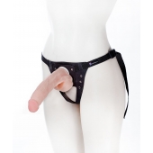 Реалистичный фаллос на поясе Harness - 20,5 см. - LOVETOY (А-Полимер) - купить с доставкой в Улан-Удэ