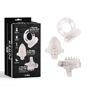 Набор из 3 прозрачных эрекционных колец с вибрацией Teasers Ring Kit - Chisa - в Улан-Удэ купить с доставкой