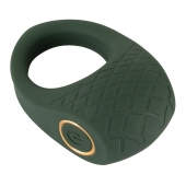 Зеленое эрекционное виброкольцо Luxurious Vibro Cock Ring - Orion - в Улан-Удэ купить с доставкой