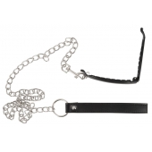 Зажим для половых губ с поводком Pussy Clamp With A Leash - Orion - купить с доставкой в Улан-Удэ