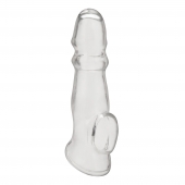 Прозрачная насадка для пениса Girthy Penis Enhancing Sleeve Extension - 17,1 см. - BlueLine - в Улан-Удэ купить с доставкой
