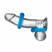 Комплект из двух колец для пениса 2-Pack Ultra-Stretch Stamina Endurance Ring - BlueLine - в Улан-Удэ купить с доставкой