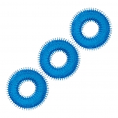 Комплект из трех голубых колец для эрекции 3-Pack Ultra-Stim Stretch Cock Rings - BlueLine - в Улан-Удэ купить с доставкой