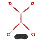 Красная фиксация на матрас Classic Bedspreader - Lux Fetish - купить с доставкой в Улан-Удэ