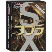 Суженные к основанию презервативы Sagami Xtreme COBRA - 3 шт. - Sagami - купить с доставкой в Улан-Удэ