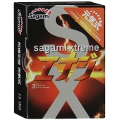 Презервативы Sagami Xtreme ENERGY с ароматом энергетика - 3 шт. - Sagami - купить с доставкой в Улан-Удэ
