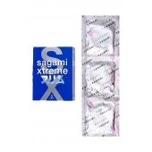 Розовые презервативы Sagami Xtreme FEEL FIT 3D - 3 шт. - Sagami - купить с доставкой в Улан-Удэ