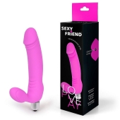 Розовый безремневой страпон Sexy Friend - 1137 - купить с доставкой в Улан-Удэ