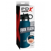 Мастурбатор-вагина в синей колбе F*ck Flask - Pipedream - в Улан-Удэ купить с доставкой