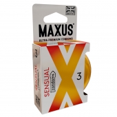 Презервативы анатомической формы Maxus Sensual - 3 шт. - Maxus - купить с доставкой в Улан-Удэ