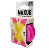 Ароматизированные презервативы Maxus Exotic Mix - 3 шт. - Maxus - купить с доставкой в Улан-Удэ