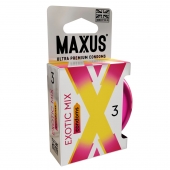 Ароматизированные презервативы Maxus Exotic Mix - 3 шт. - Maxus - купить с доставкой в Улан-Удэ