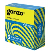 Классические презервативы с обильной смазкой Ganzo Classic - 3 шт. - Ganzo - купить с доставкой в Улан-Удэ