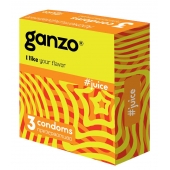 Ароматизированные презервативы Ganzo Juice - 3 шт. - Ganzo - купить с доставкой в Улан-Удэ