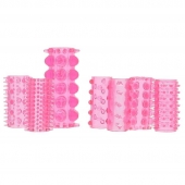 Набор из 7 розовых насадок на пенис ONE-A-DAY PENIS SLEEVES PINK - Seven Creations - в Улан-Удэ купить с доставкой