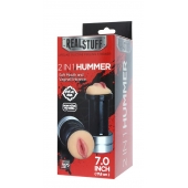 Двусторонний мастурбатор REALSTUFF 2 IN 1 HUMMER MOUTH   VAGINA - ротик и вагина - Dream Toys - в Улан-Удэ купить с доставкой