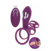 Фиолетовая эрекционная вибронасадка Halo Halo C-Ring Sleeve - Toy Joy - в Улан-Удэ купить с доставкой